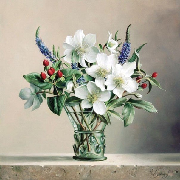 Цветы бельгийского художника Pieter Wagemans